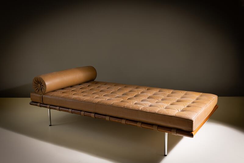 Mies van Der Rohe is represented by a Barcelona day bed, €4,000-€6,000