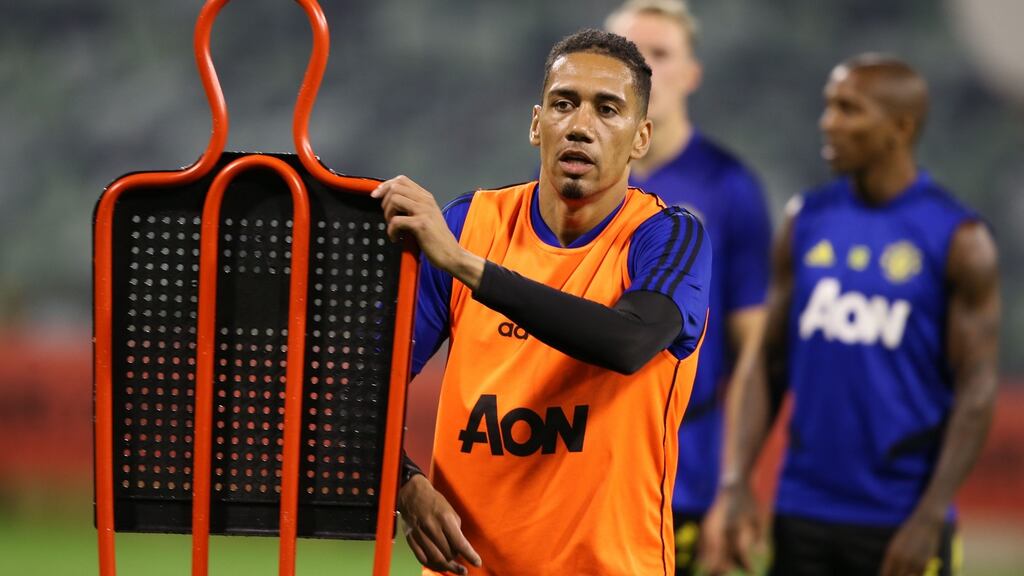 Chris Smalling is set to leave Manchester United for Roma on loan. Photo: Ash Donelon/Manchester United via Getty Images