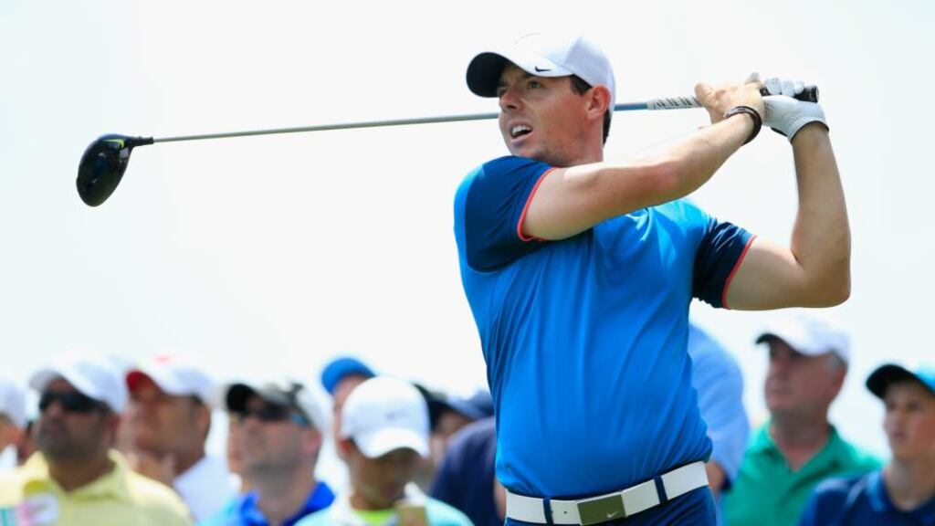 Rory McIlroy watches his tee shot on the third hole during the opening round of the Arnold Palmer Invitational at Bay Hill. Photograph: Michael Cohen/Getty Images.