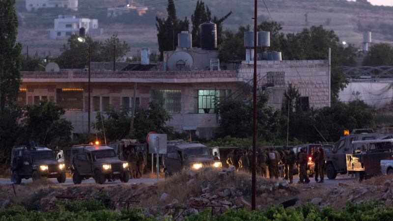 The bodies of the three teenagers are believed to have been discovered in a cave north of Hebron today. Photograph: Jim Hollander/EPA