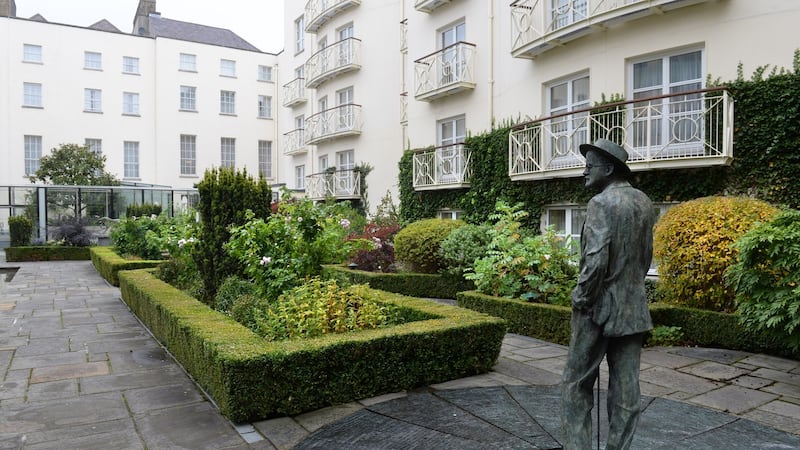 Garden at the Merrion Hotel, Dublin. Photograph: Dara Mac Dónaill/The Irish Times