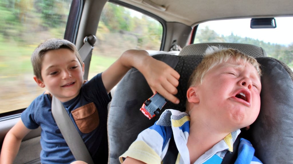 Responding negatively and punishing an older child for bad behaviour towards a younger sibling tends to make things worse. Photograph: iStock