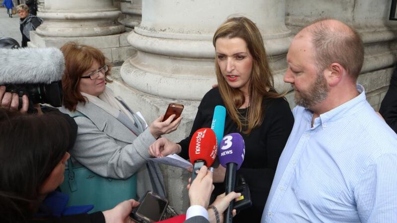 Vicky and Jim Phelan from Co Limerick: Ms Phelan wasn’t told of the false negative in her 2011 smear test until September 2017. Photograph: Collins Courts