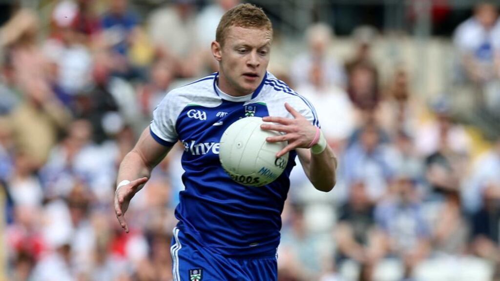 Colin Walshe comes in for his first championship start for Monaghan. Photograph: Donall Farmer/Inpho