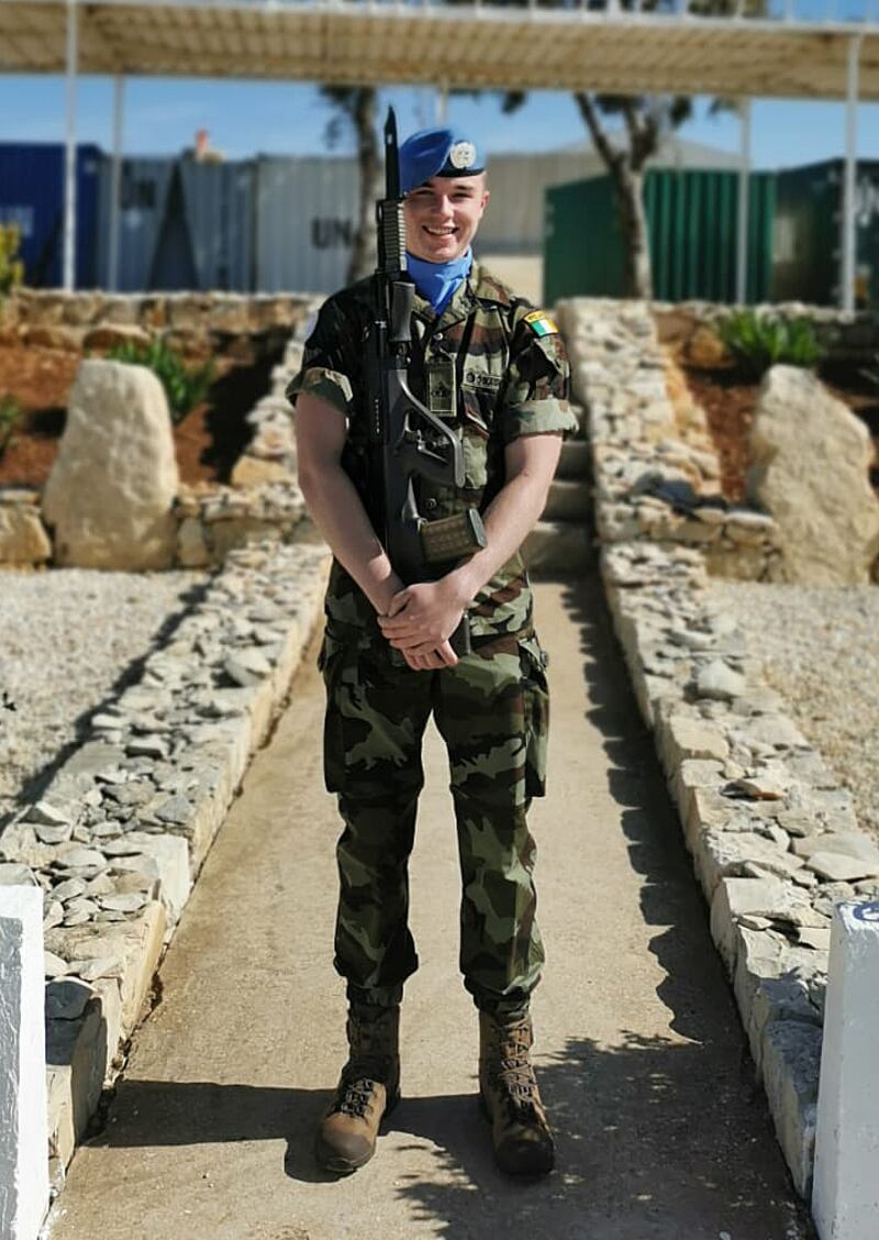 Trooper Shane Kearney who was injured on active service in Lebanon.