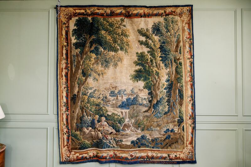 Late-17th/early-18th-century wool and silk tapestry (€6,000-€12,000) made in Aubusson, the French town with a long history of history of weaving. Photograph: Andres Poveda