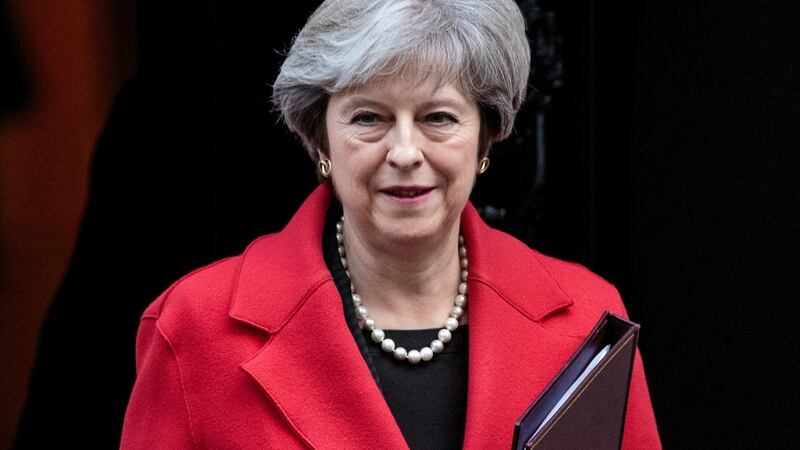 Theresa May leaves Downing St: A relatively calm week for the British prime minister. Photograph: Jack Taylor/Getty Images