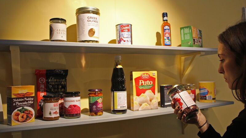 The stories of more than 100 immigrants feature in the exhibition. Photograph: Poppy Williams