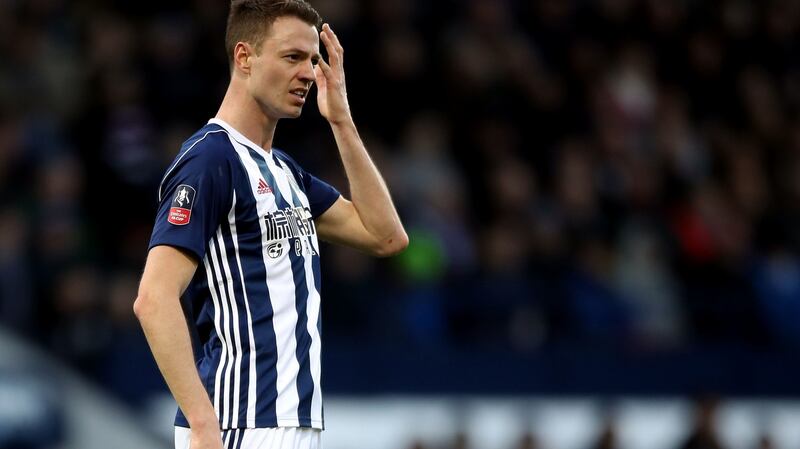 Jonny Evans is to be reinstated as West Brom captain against Huddersfield. Photograph: Nick Potts/PA