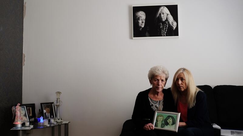 Antoinette Keegan (right) who survived the Stardust fire tragedy but lost her sisters Mary and Martina in the blaze. She is pictured with her mother Christine. Photograph: Bryan O’Brien