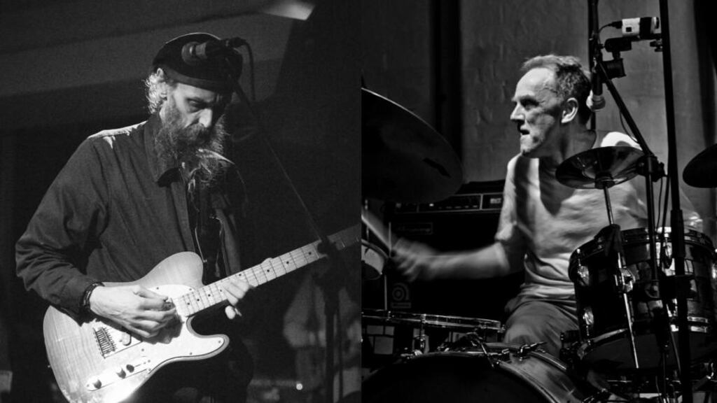 Charles Bullen and Charles Hayward. Photograph: Lewis Hayward