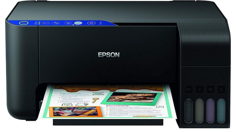 Epson EcoTank All-in-One Wireless Inkjet Printer.