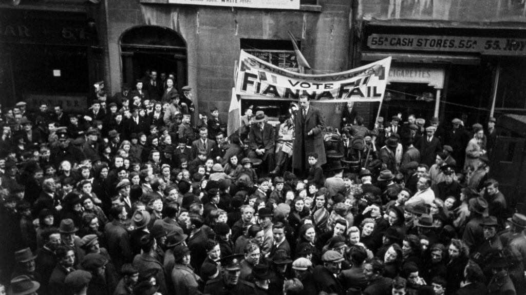 Seán Lemass addresses an election rally in Dublin in 1943. Photograph: Haywood Magee/Getty Images