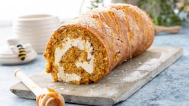 Honey and mascarpone sponge roll