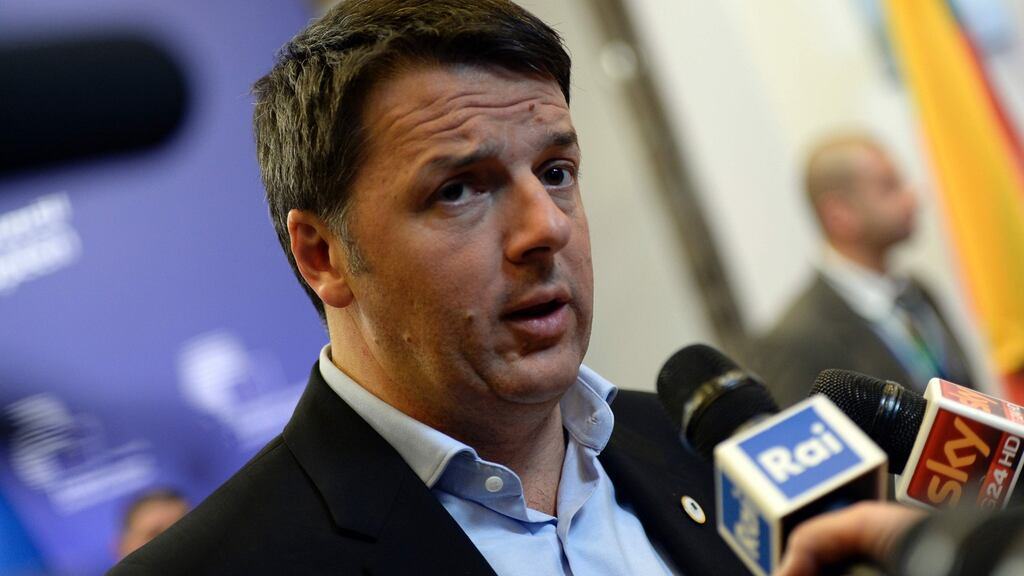 Italian prime minister Matteo Renzi is mired in a developing domestic banking crisis.