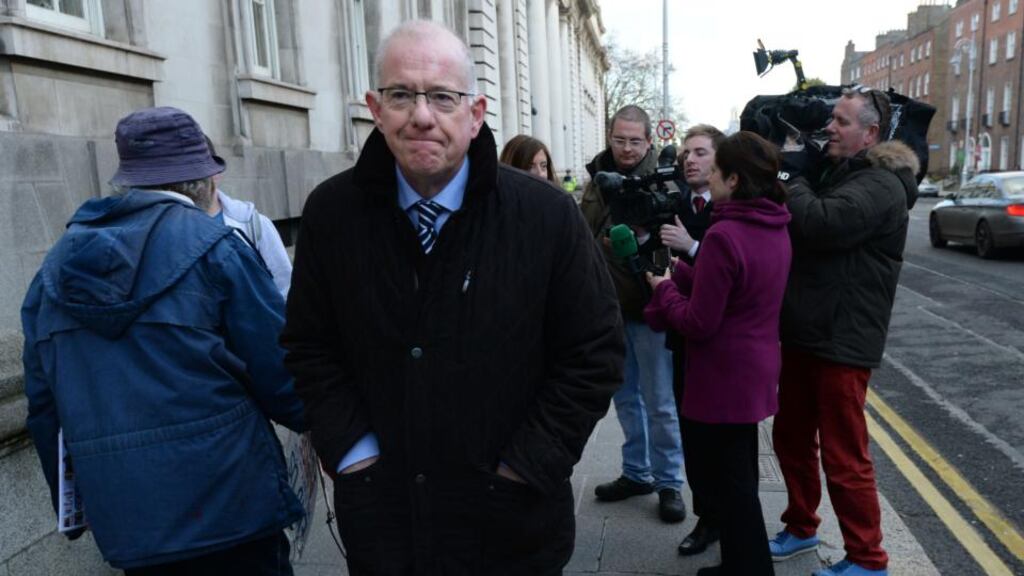 Minister for Foreign Affairs offers support to Donegal Orangemen after arson attacks on their halls. Photograph; Dara Mac Donaill / The Irish Times