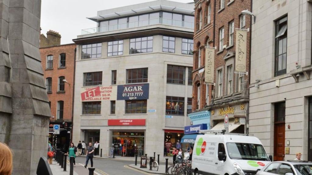 The new headquarters for Tracey Solicitors is this building at the corner of Trinity and St Andrews streets, which originally served as a showroom for the Department of Environment. Photograph: Alan Betson