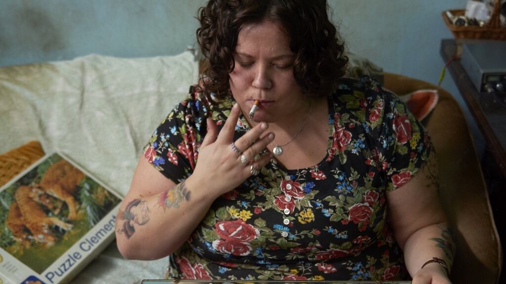 Ella Smith is extraordinary as the tattooed family matriarch Liz in Ray & Liz