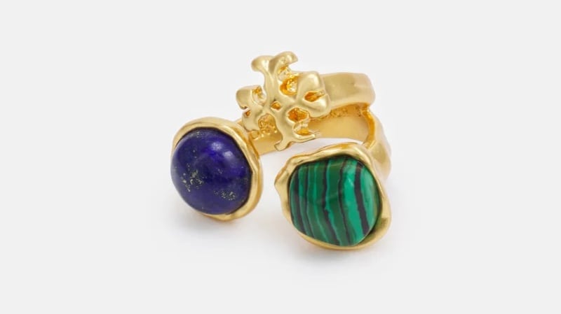 Gold multi coloured ring, €162 by Tory Burch