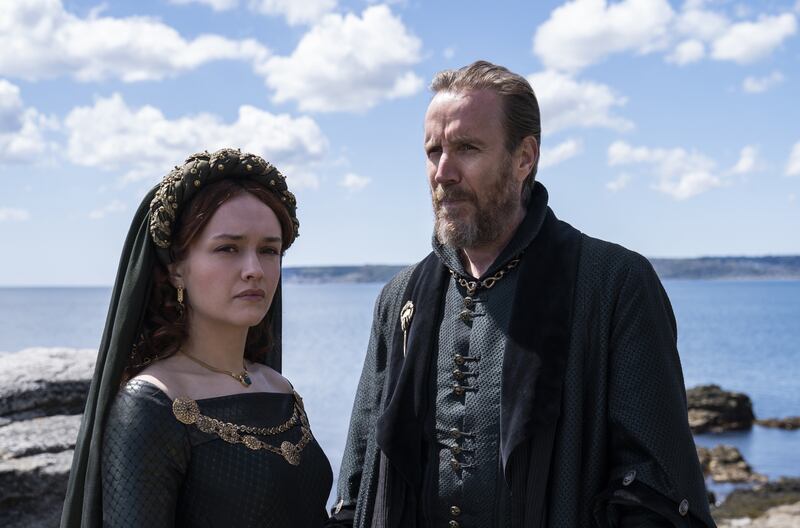 Olivia Cooke as Alicent Hightower and Rhys Ifans as Otto Hightower in House of the Dragon. Photograph: PA/Sky/HBO