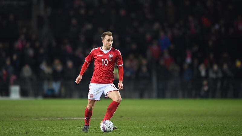 Christian Eriksen is key to Denmark’s hopes of reaching the last-16. Photograph: Michael Regan/Getty