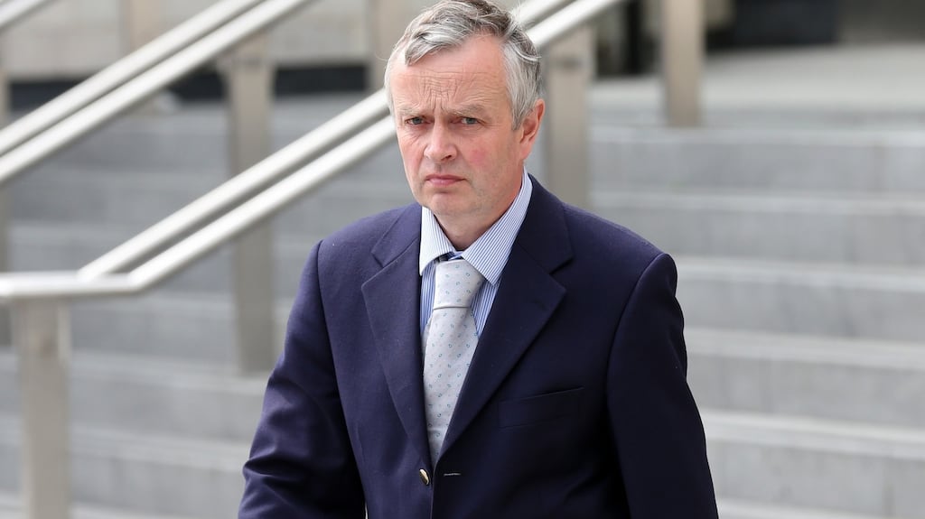 Fionnbarr Kennedy leaves Dublin Circuit Criminal Court. Photograph: Collins Courts