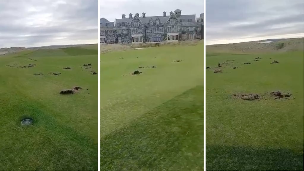 The golf course at US president Donald Trump's hotel in Doonbeg, Co Clare has been vandalised.