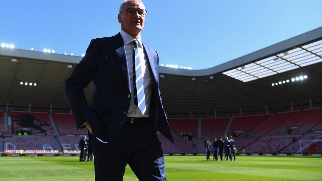 Claudio Ranieri’s previous job as manager, before taking over at Leicester City, was a tumultuous 18 months with Greece, where he was sacked after a home defeat to the Faroe Islands. Photograph: Getty
