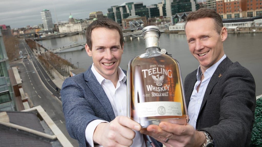 Teeling Whiskey founder and managing director Jack Teeling (right) said the company would look to build on the win.