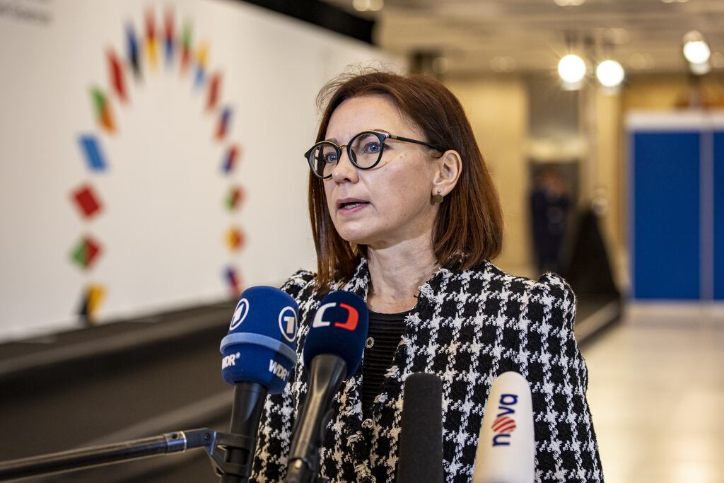 Poland's finance minister Magdalena Rzeczkowska said Poland was on a different track to Hungary, which has not won EU backing for its recovery plan. Photograph: Martin Divisek/EPA