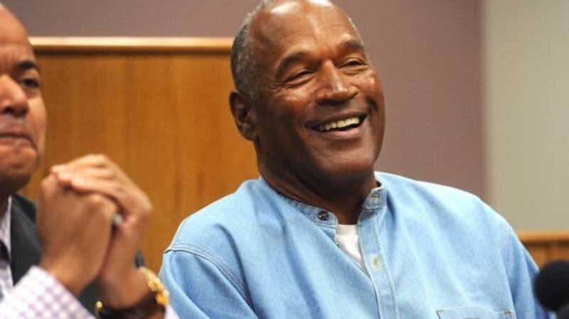 OJ Simpson at aparole hearing at Lovelock Correctional Center, in Lovelock, Nevada in June. Photograph: Jason Bean/Reno Gazette-Journa/EPA