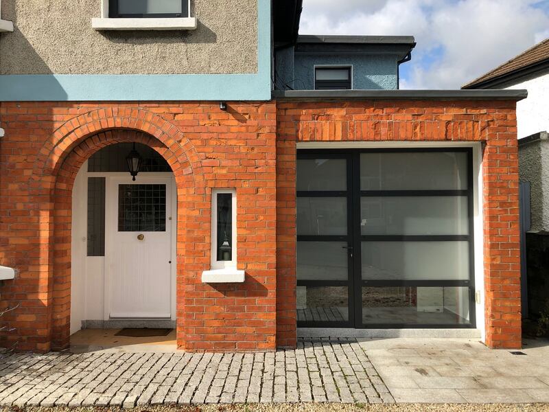 Garage extension: Edward Fitzgerald’s design in Rathfarnham, in south Dublin