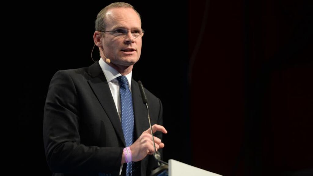 Minister for Defence Simon Coveney: thanked Lieut Gen Conor O’Boyle for “his distinguished service and important contribution” as chief of staff. Photograph: Dara Mac Dónaill/The Irish Times