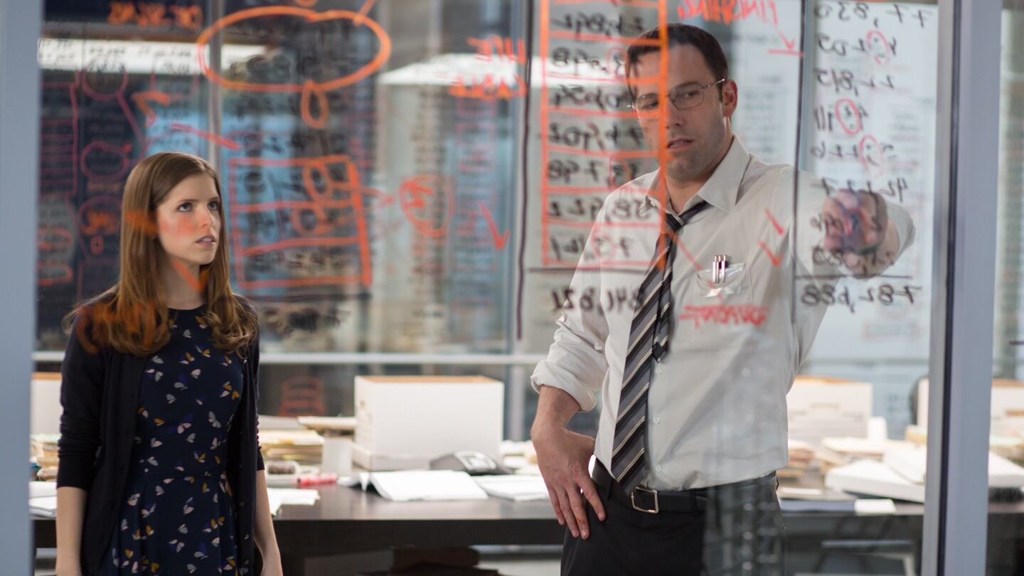 Anna Kendrick and Ben Affleck in “The Accountant”.