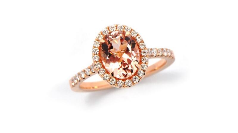 Morganite will weigh less than a diamond if looking at two stones with the exact same dimensions