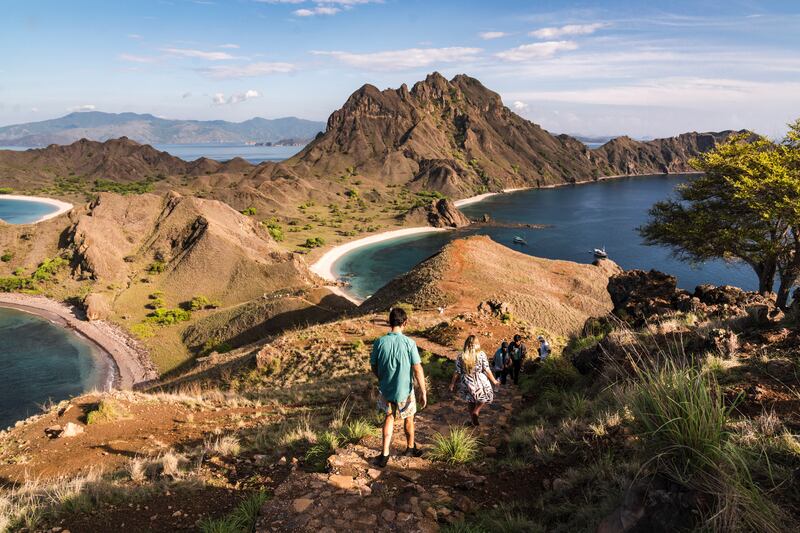 Komodo National Park on Padar Island in Flores, Indonesia. Photograph: Lauryn Ishak/New York Times