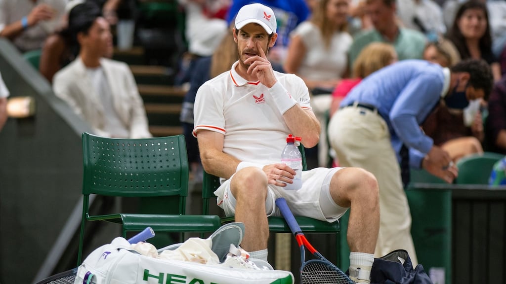 Andy Murray was knocked out of Wimbledon by Denis Shapovalov in the third round. Photo: Edward Whitaker/PA Wire