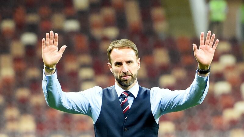 England head coach Gareth Southgate. Photograph: Facundo Arrizabalaga/EPA