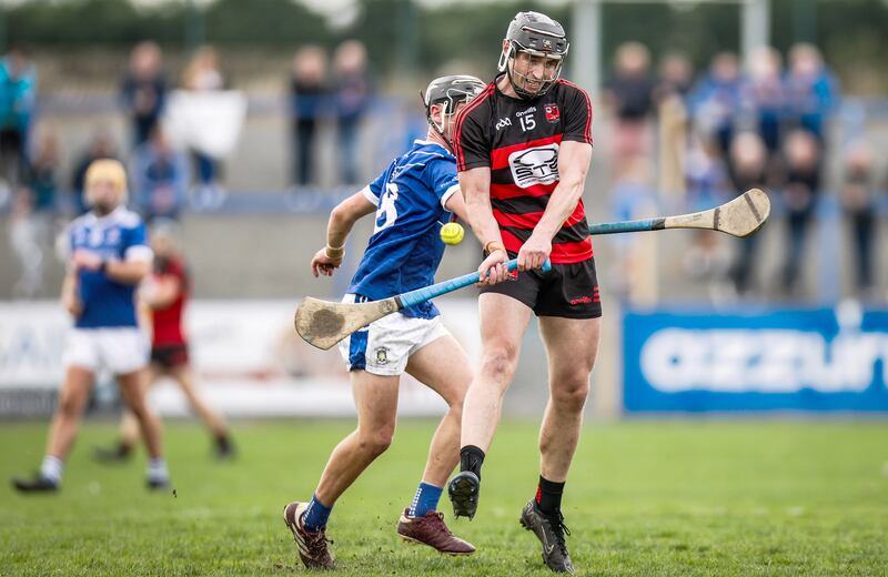 Ballygunner's Pauric Mahony is challenged by Mount Sion's Jamie Gleeson. Photograph: Tom Maher/Inpho