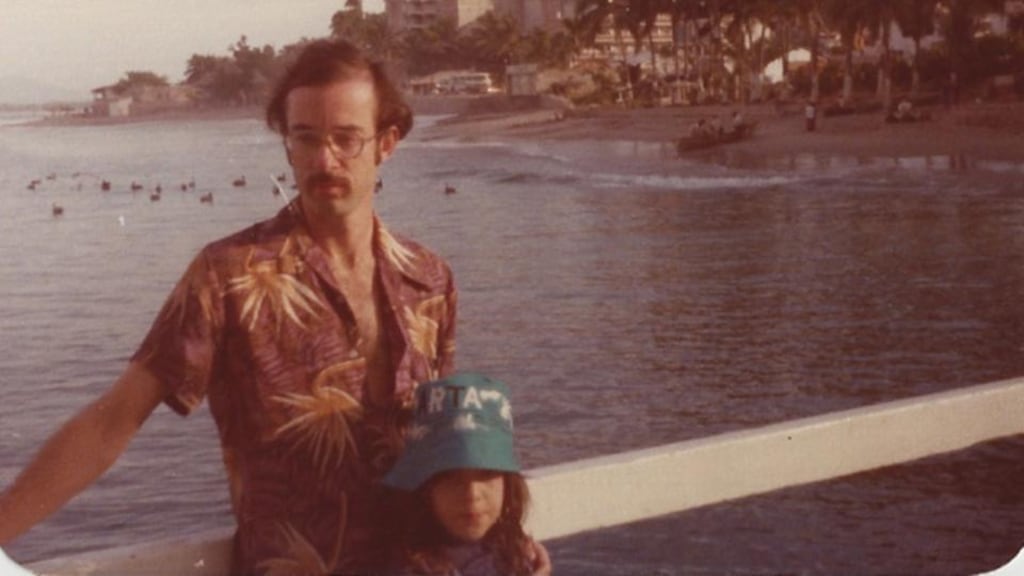 Unconventional upbringing: Alysia Abbott with her father, Steve