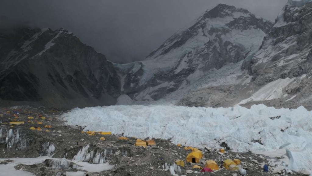 Everest Base Camp: it spurred into action almost a month ago and soon there will be nearly 1,000 people living here
