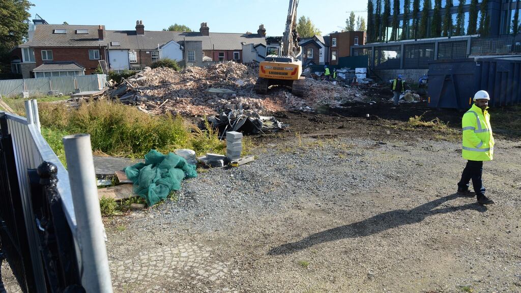 The O’Rahilly home was demolished at Herbert Park, Ballsbridge, Dublin. Photograph: Dara Mac Dónaill/The Irish Times