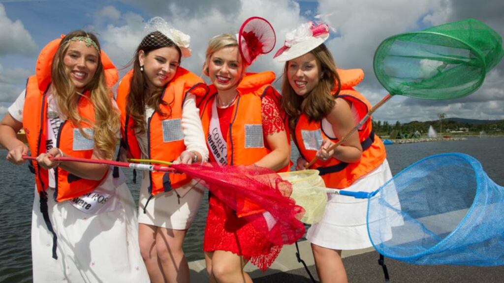 Catharine Joyce, western Canada; Niamh Bergan, Luxembourg; Anna Geary, Cork, and Imelda finnegan, Sydney, during their visit to the wetlands in Tralee, Co Kerry. Photograph: Domnick Walsh/Eye Focus