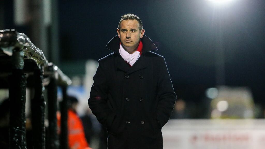 Sligo Rovers manager Dave Robertson: says the the scoreless draw against Cork gives his side “a foundation from which to build on”. Photograph: Gary Carr/Inpho