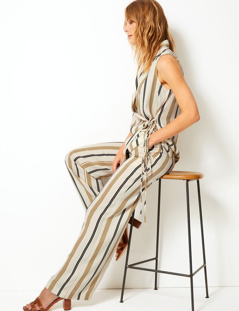 Blouse, €60, trousers, €55, Per Una, M+S