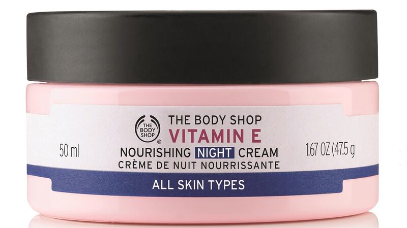 The Body Shop’s Vitamin E night cream (€19.50 The Body Shop)