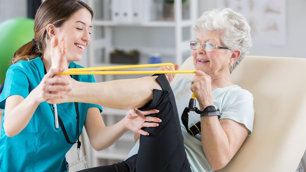 ‘A whole new world opened up to me on discovering the gym, with two knees replaced, aged 66.’ File photograph: Getty