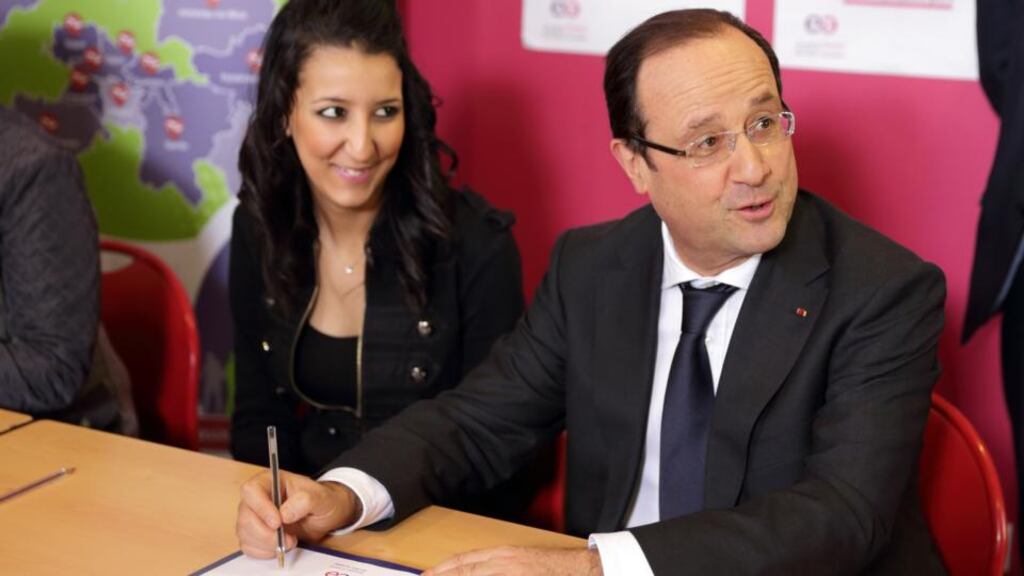 François Hollande: asked his compatriots to unite in what he called “this only national cause: the struggle against unemployment”. Photograph: Reuters