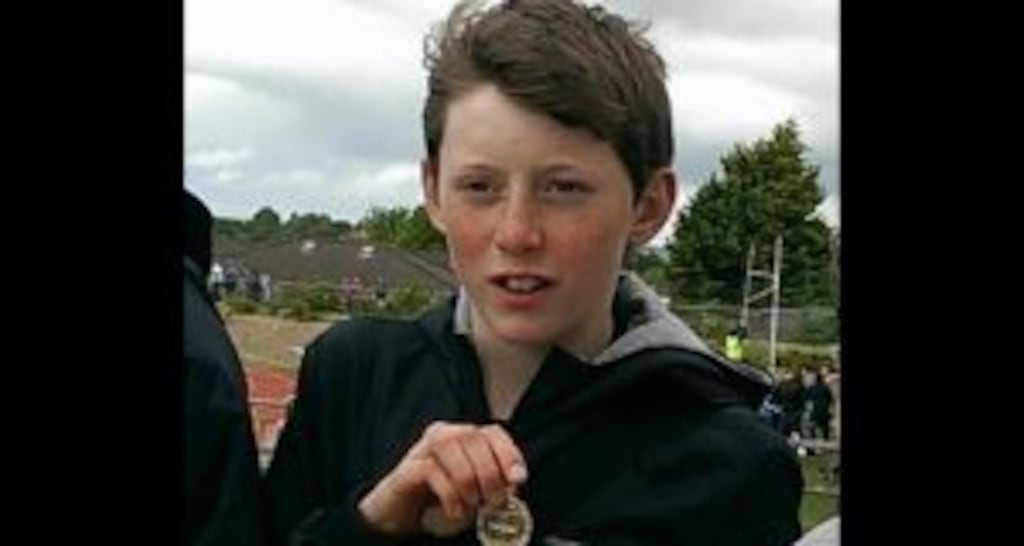 Donal English-Hayden (14) died after a tractor drawing a trailer overturned on a farm in Co Carlow. Photograph: Facebook