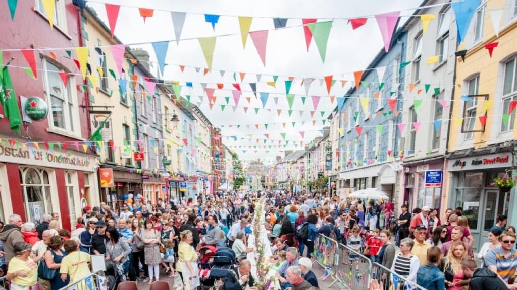 A street feast on Clonakilty’s Main Street. Photograph: Dermot Sullivan/clonakity.ie